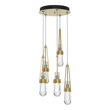 Hubbardton Forge 131127-SKT-STND-86-ZM0434 - Link 5-Light Clear Glass Pendant