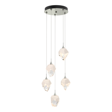 Hubbardton Forge 131137-SKT-STND-85-WP0754 - Chrysalis 5-Light Small Crystal Pendant