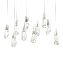 Hubbardton Forge 131201-SKT-LONG-10-CR - Luma 10-Light Large Crystal Pendant