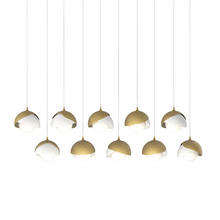 Hubbardton Forge 131205-SKT-LONG-86-02-GG0711 - Brooklyn 10-Light Double Shade Pendant