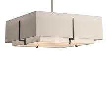 Hubbardton Forge 139635-SKT-MULT-07-SF2012-SE2401 - Exos Square Large Double Shade Pendant