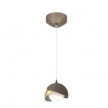 Hubbardton Forge 161183-SKT-STND-05-86-GG0711 - Brooklyn Double Shade Low Voltage Mini Pendant