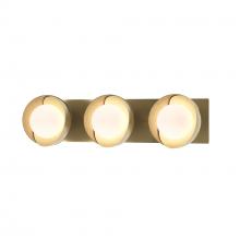 Hubbardton Forge 201378-SKT-86-86-GG0711 - Brooklyn 3-Light Straight Double Shade Bath Sconce