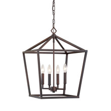 Millennium 3244-RBZ - 4-Light Pendant light Rubbed Bronze