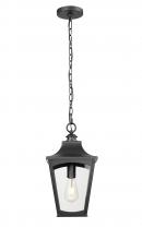 Millennium 10931-PBK - Curry 1-Light Outdoor Hanging Lantern Powder Coated Black