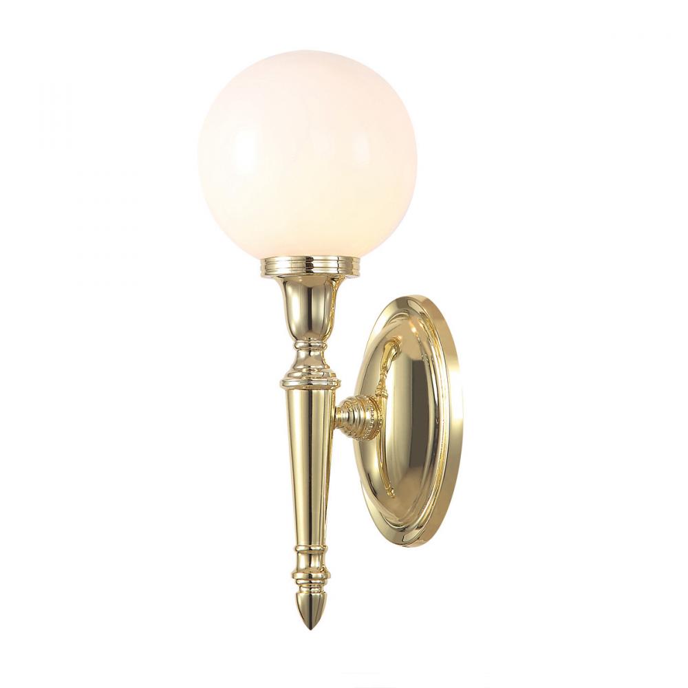 Dryden 1 Light Bath Light in Polished Brass