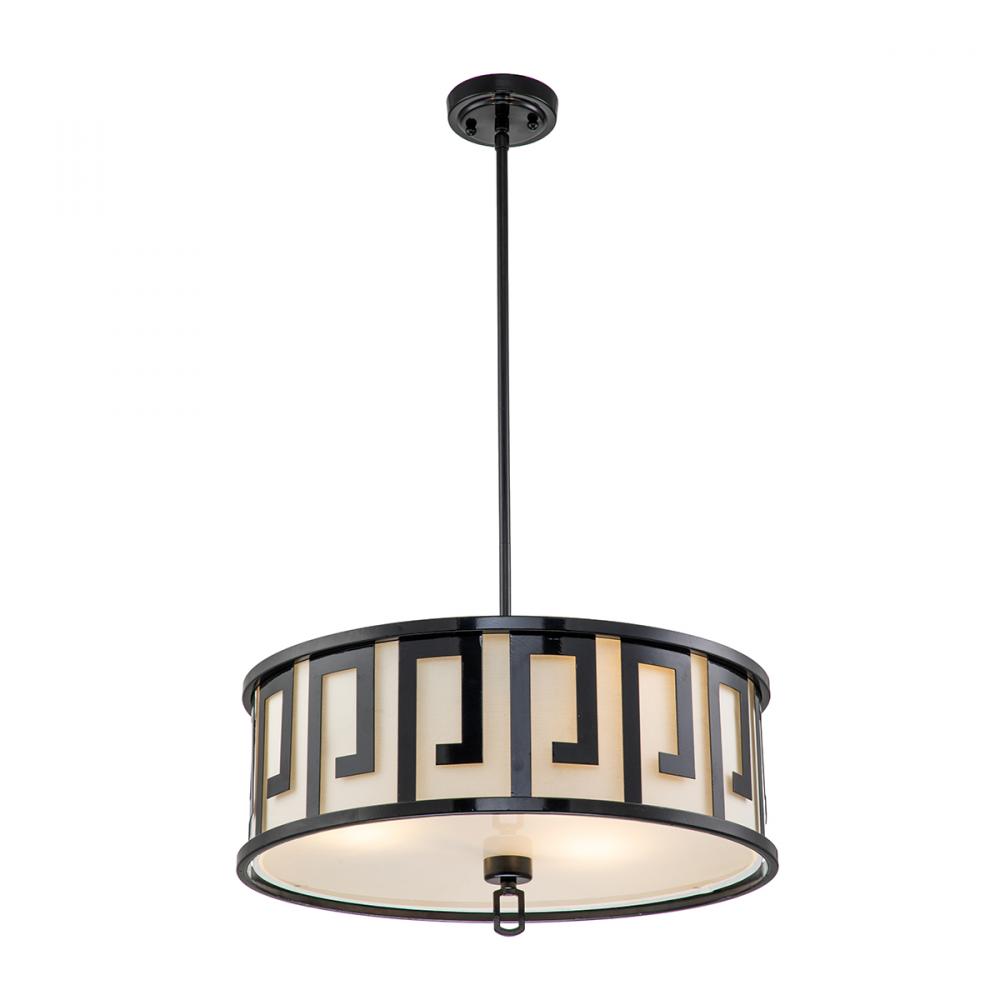 Lemuria Pendant Medium in Laquered Black