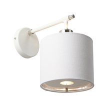 Lucas McKearn EL/BALANCE1W - Modern Balance White and Polished Nickel Sconce