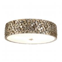 Lucas McKearn FM1158S-RD-16 - Mosaic 3-Light flushmount in Silver