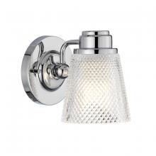 Lucas McKearn BB-HUDSON1-PC - Hudson 1 Light Bath Light in Polished Chrome