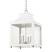 Mitzi by Hudson Valley Lighting H259704L-PN/WH - Leigh Lantern