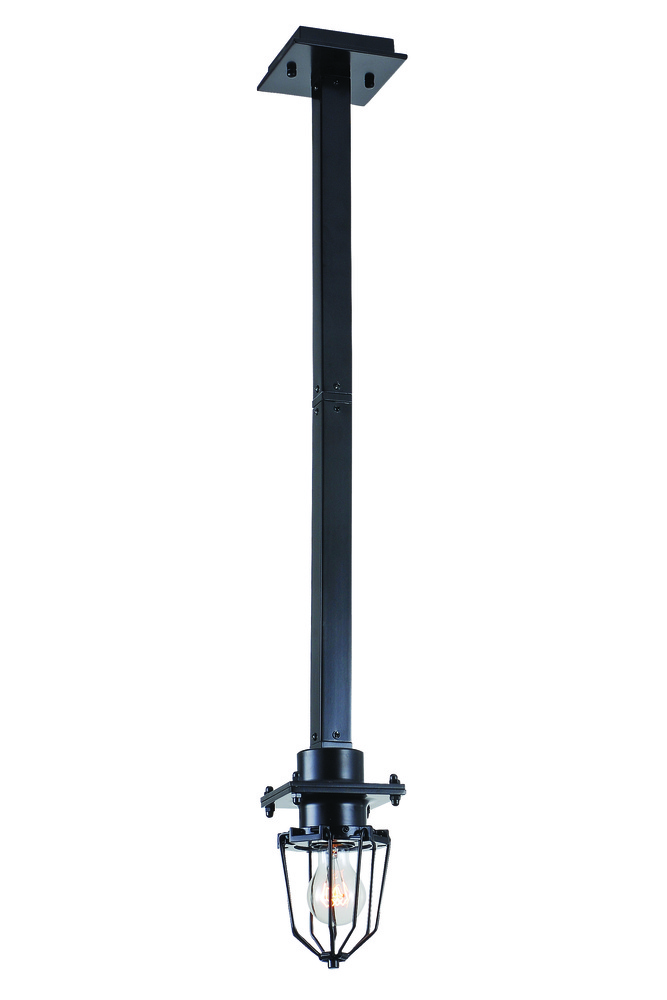 Kingston Collection Chandelier L:5 W:5 H:39.5 Lt:1 Black Finish