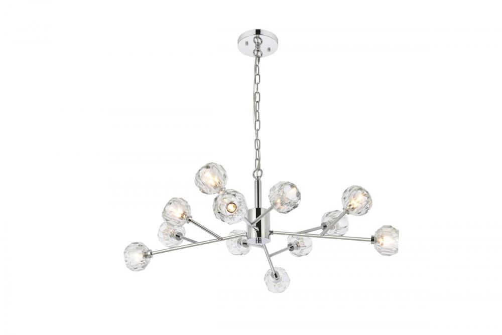 Graham 12 Light Pendant in Chrome