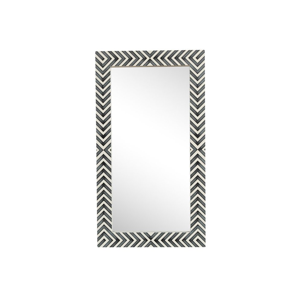 Rectangular Mirror 36x20 Inch in Chevron