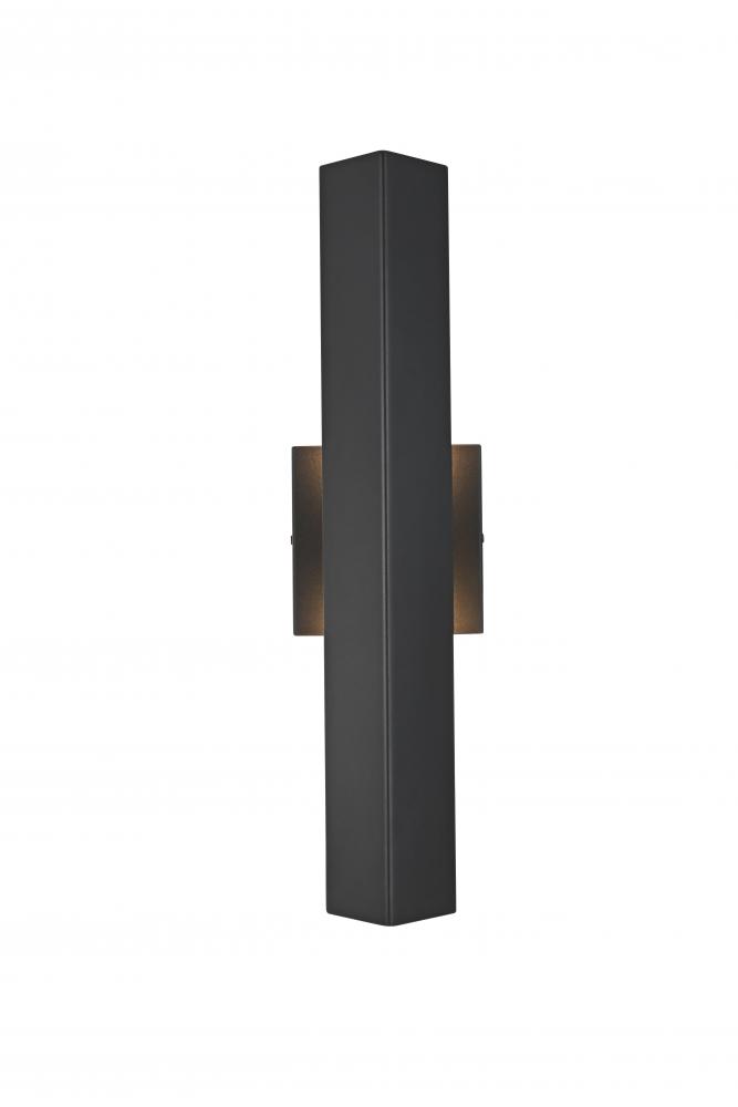 Troy 4.5 x 18 inch Outdoor Wall Sconce in Black