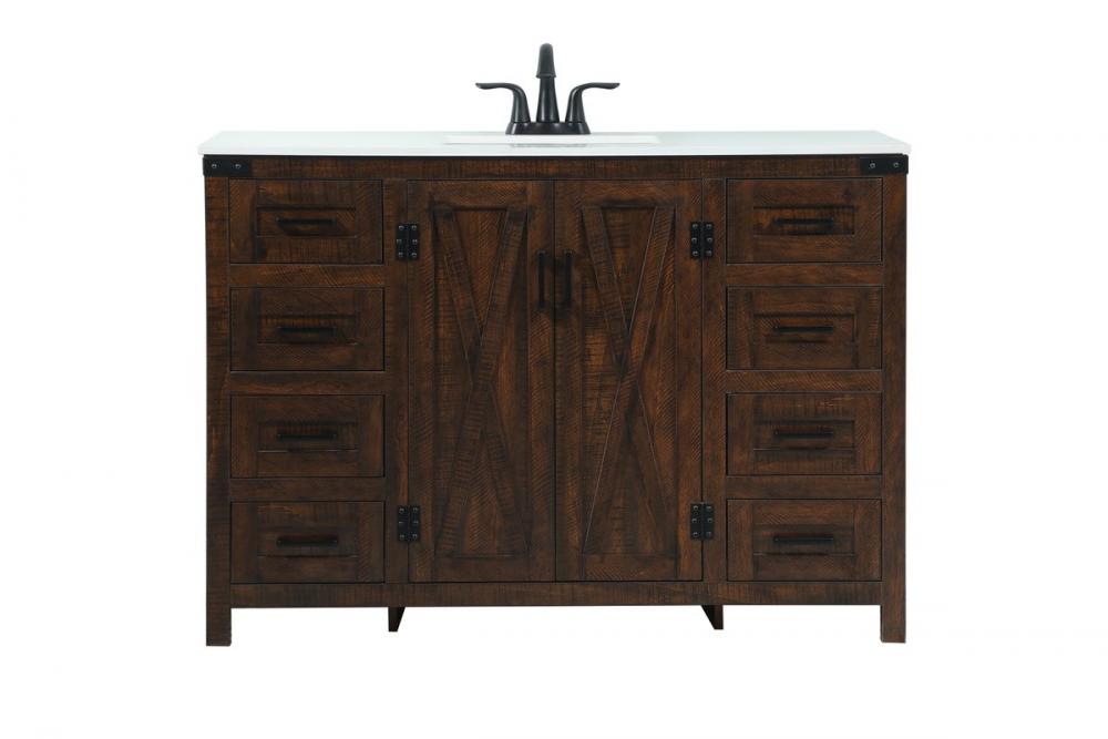 48 Inch Single Bathroom Vanity in Expresso