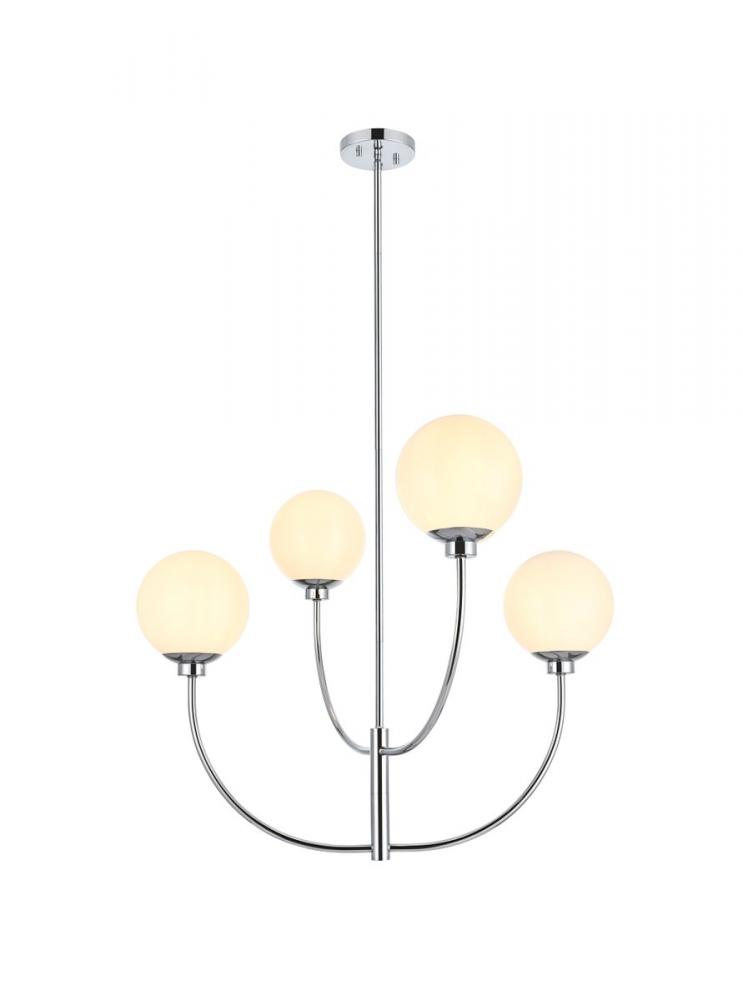 Nyomi 30 Inch Chandelier in Chrome