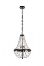 Elegant 1113D14BK - Valeria 14 Inch Pendant in Black