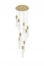 Elegant 2089D24SG - Aurora 24 inch Chandelier in Satin Gold