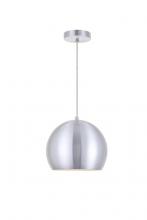 Elegant LD2404BN - Kasey 1 Light Burnished Nickel Pendant