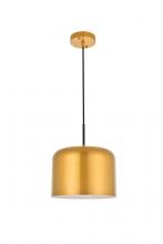 Elegant LD4071D11SG - Etude 1 Light Satin Gold Pendant