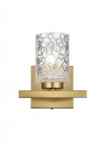 Elegant LD7025W7SG - Cassie 7 inch Wall Sconce in Satin Gold