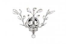 Elegant V2011W16C/RC - Orchid 1 Light Chrome Wall Sconce Clear Royal Cut Crystal