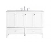 Elegant VF18048WH - 48 Inch Single Bathroom Vanity in White