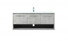 Elegant VF43548MCG - 48 Inch Single Bathroom Vanity in Concrete Grey