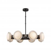 Alora Lighting CH320837UBAR - Alonso 37-in Urban Bronze/Alabaster LED Chandeliers