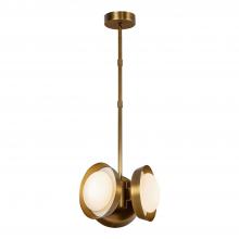 Alora Lighting PD320313VB - Alonso 13-in Vintage Brass LED Pendant