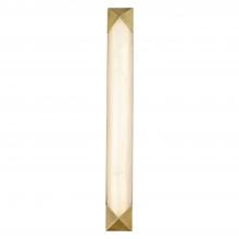 Alora Lighting WV323225VBAR - Caesar 25-in Vintage Brass/Alabaster LED Wall/Vanity