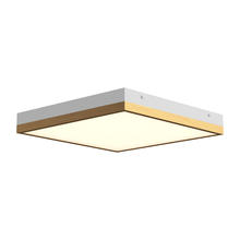 Alora Lighting FM553214AGWH - Sydney 14-in Aged Gold/White LED Flush Mount