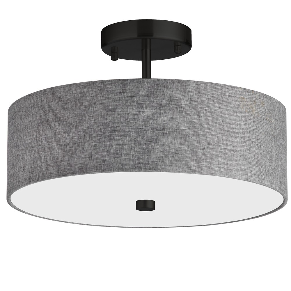 3LT Semi-Flush MB w/ Grey Shade