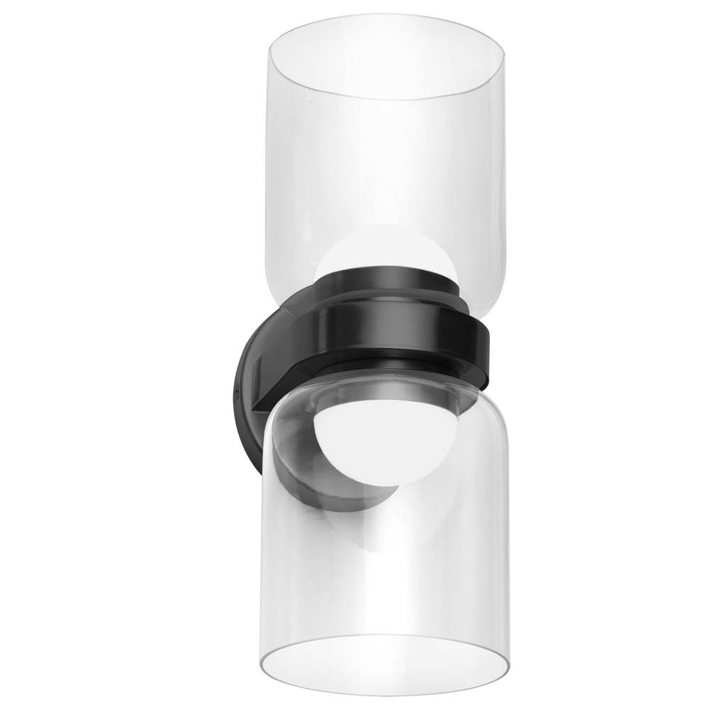 20W Wall Sconce, MB w/ CLR Glass