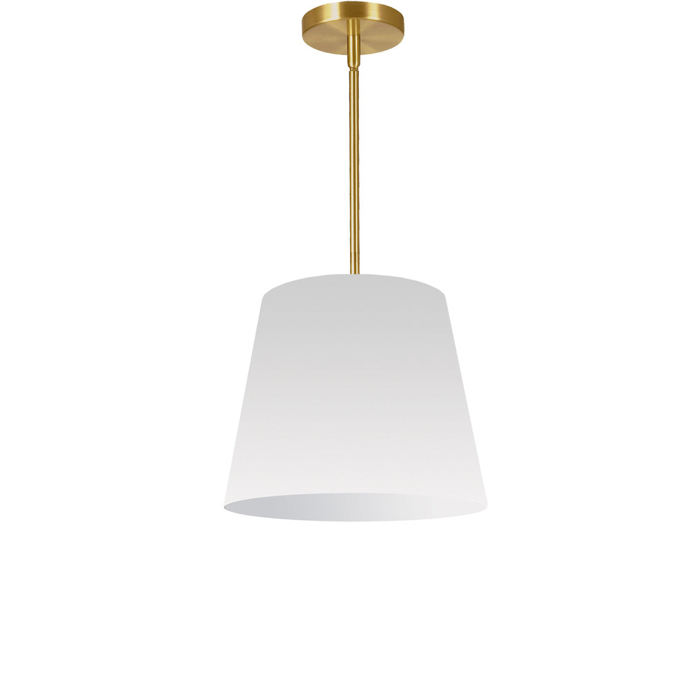 1LT Oversized Drum Pendant Small, WH Shade