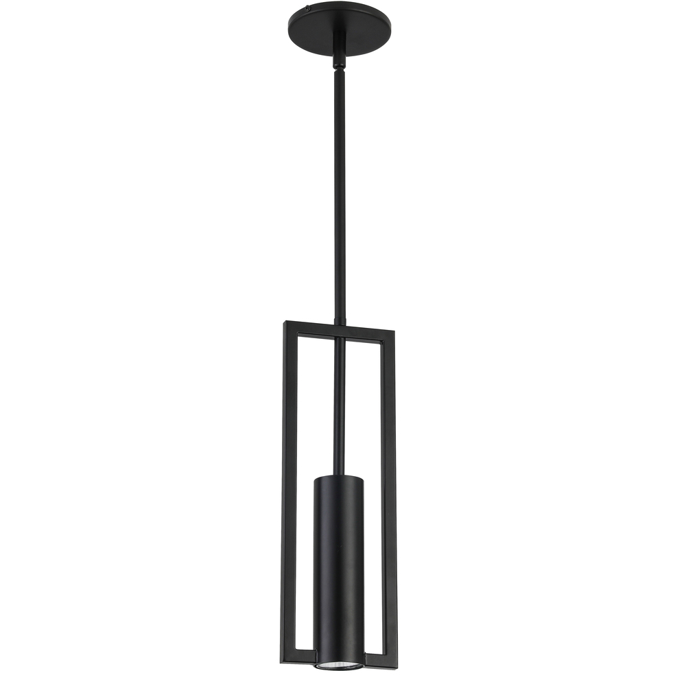 1LT Halogen Pendant, Matte Black