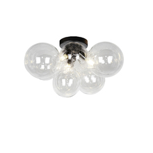 Dainolite CMT-143FH-CLR-MB - 3LT Halogen Flush Mount, MB w/ Clear Glass