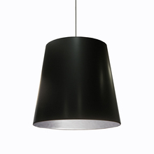 Dainolite OD-L-697 - 1LT Oversized Drum Pendant,Large - Blk/Slv