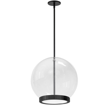 Dainolite PTS-1215LEDP-MB - 15W Pendant,  MB w/ CLR Glass