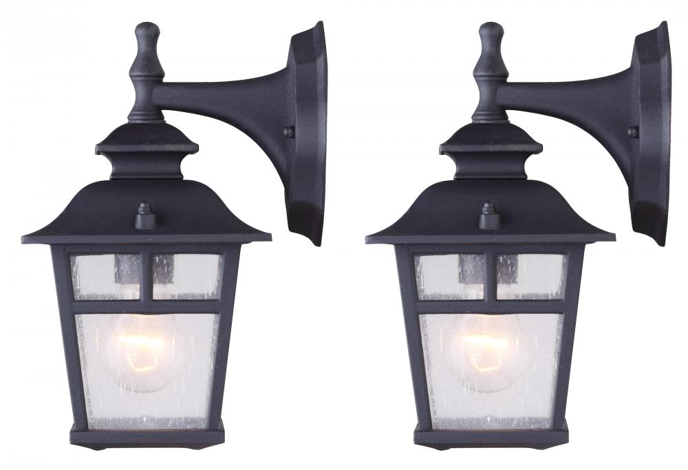 Fieldhouse 1 Light Outdoor Lantern, Black Finish