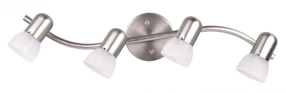 Jasper 4 Light Track Lighting, Pewter Finish