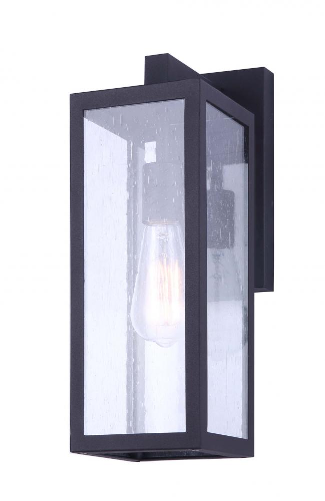 Newport 1 Light Outdoor Lantern, Black Finish