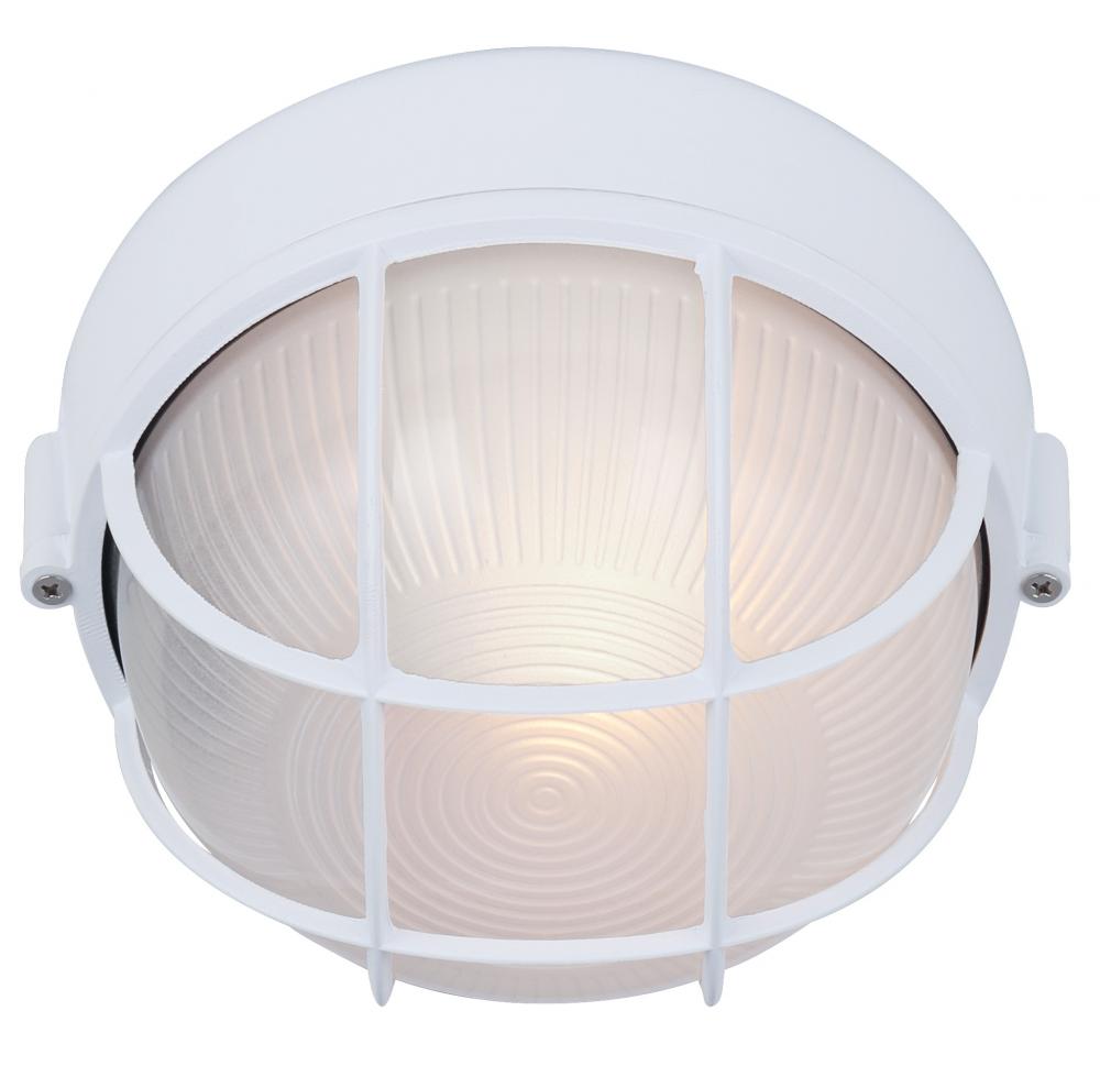 Marine 1 Light Outdoor Lantern, White Finish