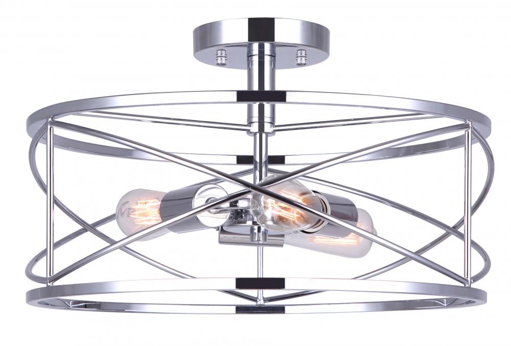 MALENE Chrome Flush Mount