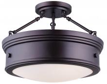 Canarm ISF624A03ORB - Boku 3 Light Semi Flush, Bronze Finish