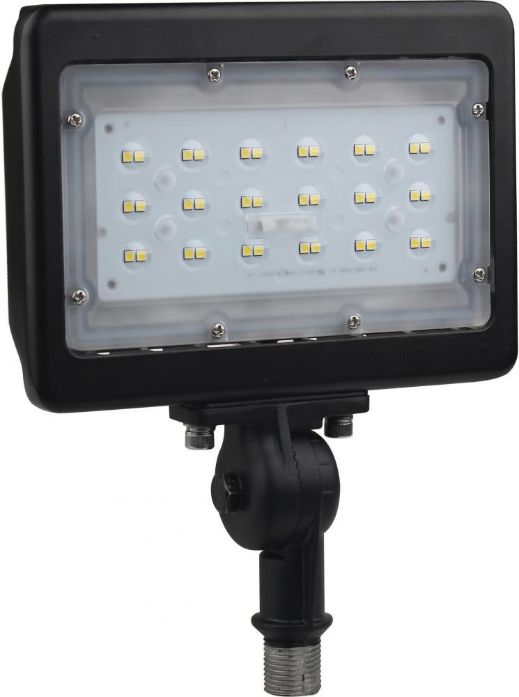 LED Medium Flood Light; 30W; 4000K; Bronze Finish; 100V-277V; Dimmable