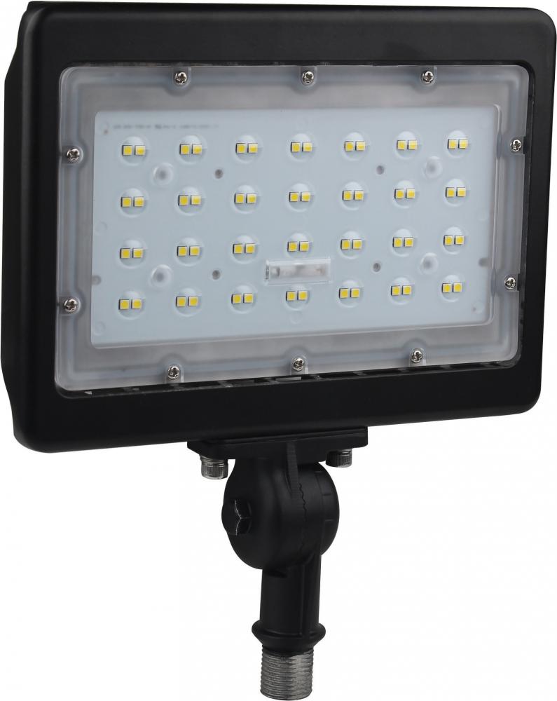 LED Large Flood Light; 50W; 3000K; Bronze Finish; 100V-277V; Dimmable