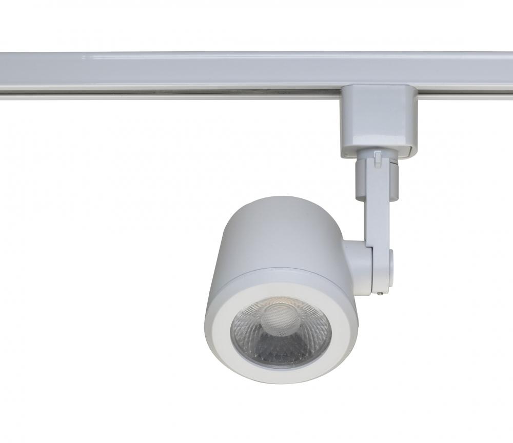 LED 12W Track Head - Taper Back - White Finish - 24 Degree Beam