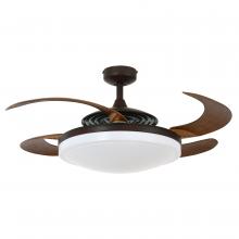 Beacon Lighting America 21093301 - Fanaway Evo2 Oil Rubbed Bronze Retractable 4-blade Lighting with Remote Ceiling Fan